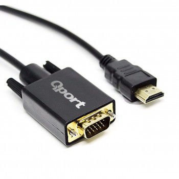 En ucuz QPORT Q-HVG18 HDMI TO VGA ÇEVİRİCİ KABLO 1.8 MT karşılaştırması