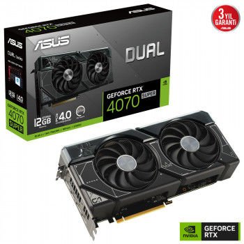 Hızlı Gönderi ASUS DUAL GEFORCE DUAL-RTX4070S-12G 12GB GDDR6X HDMI DP 192BİT bayi satışı