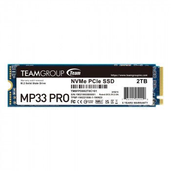 En ucuz Team MP33 Pro 2TB 2400/2100MB/s NVMe PCIe Gen3x4 M.2 SSD Disk (TM8FPD002T0C101) toptan satış