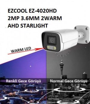 En ucuz EZCOOL EZ-4020HD 2MP 3.6MM 2WARM AHD RENKLİ GECE GÖRÜŞÜ satışı