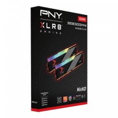 PNY XLR8 Gaming MAKO EPIC-X RGB 32GB (2x16GB) 6000MHz CL40 DDR5 Gaming Ram (MD32GK2D5600040MXRGB)