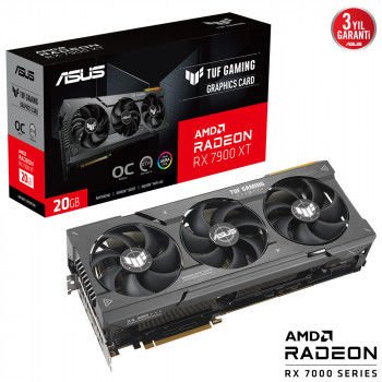 Aynı Gün Kargo ASUS TUF-RX7900XT-O20G-GAMING 20GB GDDR6 HDMI DP 320BIT fiyatı