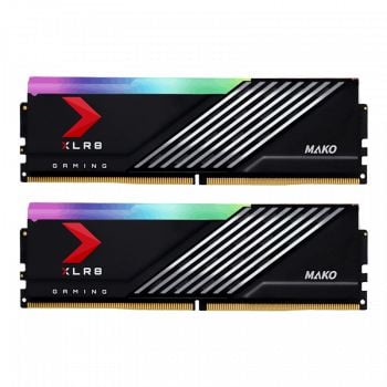 En ucuz PNY XLR8 Gaming MAKO EPIC-X RGB 32GB (2x16GB) 6400MHz CL40 DDR5 Gaming Ram (MD32GK2D5640040MXRGB) satışı