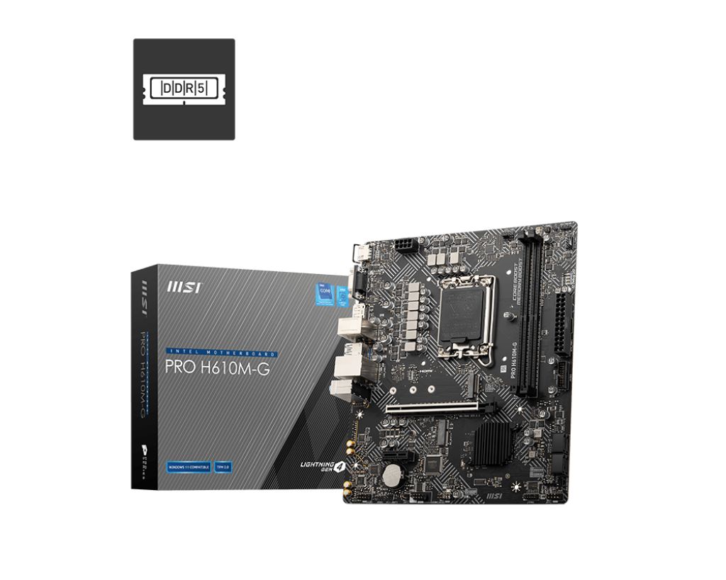 Hızlı Gönderi MSI PRO H610M-G DDR5 5600MHZ MATX 1700 resim