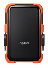 Apacer AC630 Siyah-Turuncu 2 TB Askeri Sınıf Darbeye Dayanıklı 2.5'' USB 3.1 Taşınabilir Harddisk (AP2TBAC630T-1)