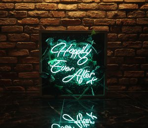 Happily Ever After Neon Yazı