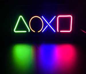 Playstation Led Neon Şekil