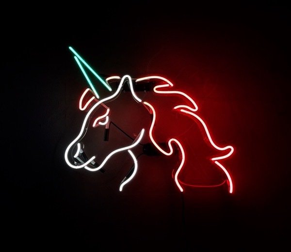 Unicorn Neon Şekil