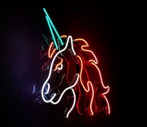 Unicorn Neon Şekil