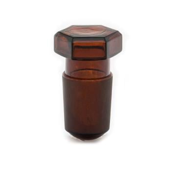 ISOLAB Tıpa - Cam - Amber - Hexagonal Kapaklı - NS 34/35 - 1 Adet