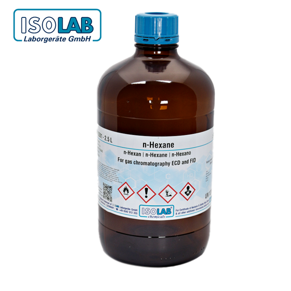 ISOLAB 930.024.2501 N-Hexane for Gas Chromatography ECD and FID CAS No.: 110-54-3 2.5 L