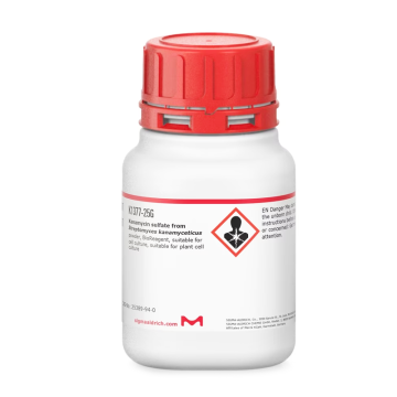 Sigma-Aldrich K1377 Kanamycin sulfate from Streptomyces kanamyceticus powder, BioReagent, suitable for cell culture, suitable for plant cell culture CAS No.: 25389-94-0 1 gr