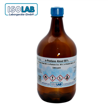 ISOLAB 959.012.2501 N-Pentane About 95% Extra Pure CAS No.: 109-66-0 2,5 L Cam Şişe