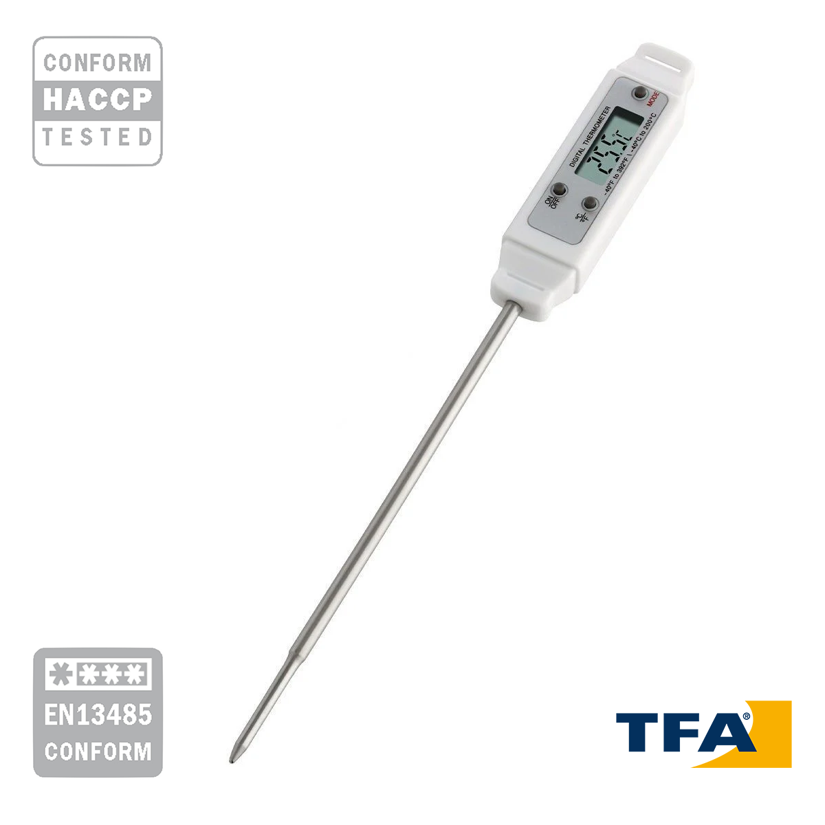 TFA 30.1018 'Pocket-Digitemp'  Saplama Tip Gıda Termometresi HACCP Onaylı  -40... 200 °C