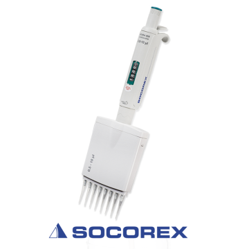 SOCOREX Acura® manual 855 5-50 µL 8 Kanallı Ayarlanabilir Otomatik Pipet