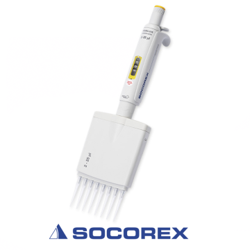 SOCOREX Acura® manual 855 5-50 µL 8 Kanallı Ayarlanabilir Otomatik Pipet