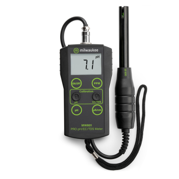 Milwaukee MW801 PRO 3-in-1 Low Range pH / İletkenlik / TDS Ölçer  0.0... 14.0 pH / 0... 1990 µS/cm / 0... 1990 ppm