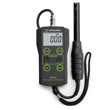 Milwaukee MW801 PRO 3-in-1 Low Range pH / İletkenlik / TDS Ölçer  0.0... 14.0 pH / 0... 1990 µS/cm / 0... 1990 ppm