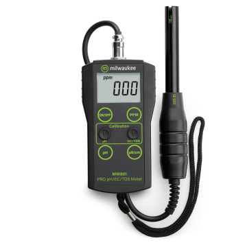 Milwaukee MW801 PRO 3-in-1 Low Range pH / İletkenlik / TDS Ölçer  0.0... 14.0 pH / 0... 1990 µS/cm / 0... 1990 ppm