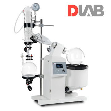 DLAB RE500-E Pilot Ölçekli Dijital Kontrol Rotary Evaporatör 20... 180 rpm / 100 °C Motorlu Lift