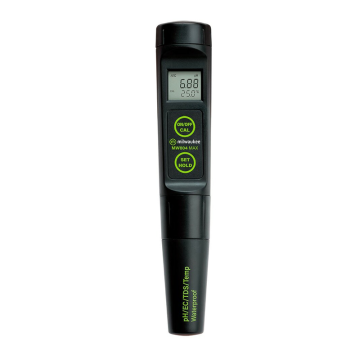 Milwaukee MW804 MAX Waterproof  pH / İletkenlik / TDS ve Sıcaklık Ölçer 0.0... 14.0 pH / 0.000... 20.00 mS/cm / 0.00... 10.00 ppt / 0.0... 50.0 °C