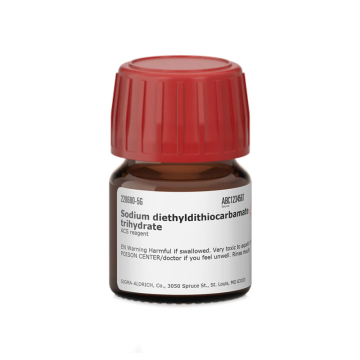 Sigma-Aldrich 228680 Sodium diethyldithiocarbamate trihydrate ACS reagent 5 gr