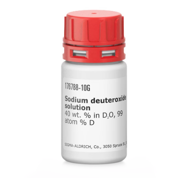 Sigma-Aldrich 176788 Sodium deuteroxide solution 40 wt. % in D2O, 99 atom % D 100 gr
