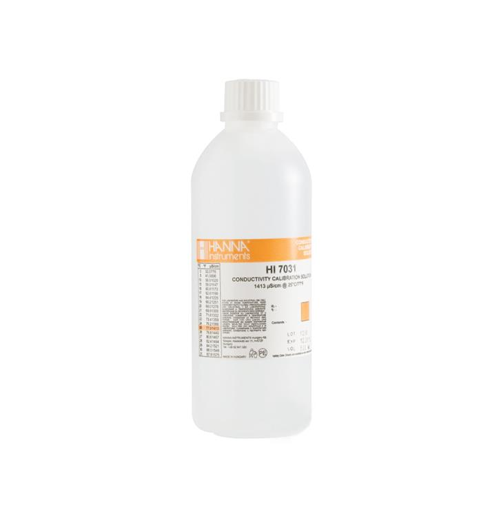 HANNA HI7031L 1413 µS/cm İletkenlik Kalibrasyon Sıvısı 500 mL