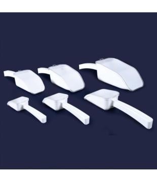 ISOLAB Kürek - P.S - Dibi Düz - Kapaklı - 150 ml - Steril - Beyaz