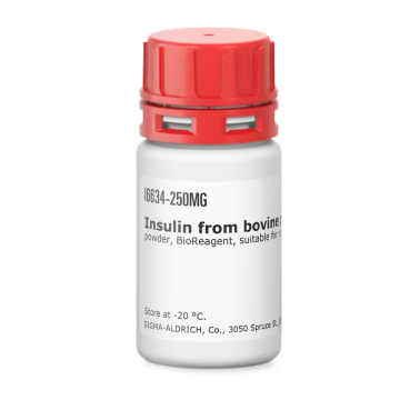 Sigma-Aldrich I6634 Insulin from bovine pancreas powder, BioReagent, suitable for cell culture 50 mg