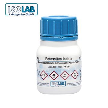 ISOLAB 960.096.0100 Potassium Iodate for Analysis ACS, ISO, Reag. Ph. Eur CAS No.: 7758-05-6 100 gr