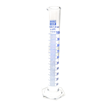 Borucam Uzun Form Cam Mezür Altıgen Tabanlı 100 ml - 1 Adet