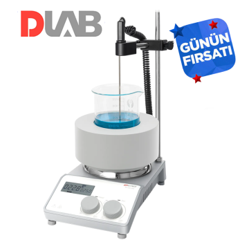 DLAB MS-H280-B250 Mantolu Isıtıcılı Manyetik Karıştırıcı 200... 1.500 rpm / 25... 280 °C / 250 mL Beher için
