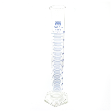 Borucam Uzun Form Cam Mezür Altıgen Tabanlı 500 ml - 1 Adet