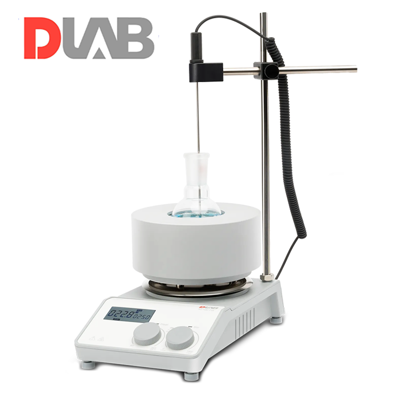 DLAB MS-H280-F100 Mantolu Isıtıcılı Manyetik Karıştırıcı 200... 1.500 rpm / 25... 280 °C / 100 mL Balon için