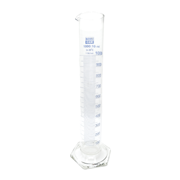 Borucam Uzun Form Cam Mezür Altıgen Tabanlı 1000 ml - 1 Adet