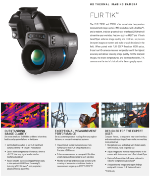 FLIR T1010 HD 12° Termal Kamera -40...  650 °C / 1024 × 768 Piksel UltraMax ile 3,1 MP'ye kadar
