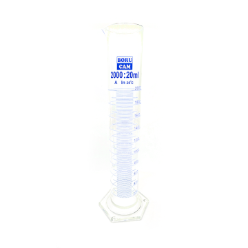 Borucam Uzun Form Cam Mezür Altıgen Tabanlı 2000 ml - 1 Adet
