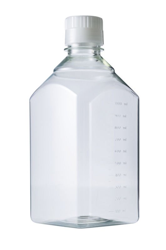 greiner BIO-ONE 952700 Besiyeri Şişesi PET Dörtgen Steril 1000 ml 24 Adet / Paket