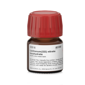 Sigma-Aldrich 331937 Lanthanum(III) nitrate hexahydrate 99.99% trace metals basis  100 gr