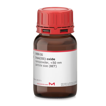 Sigma Aldrich 544884 Iron(III) oxide nanopowder, <50 nm particle size (BET) CAS No.: 1309-37-1 25 gr
