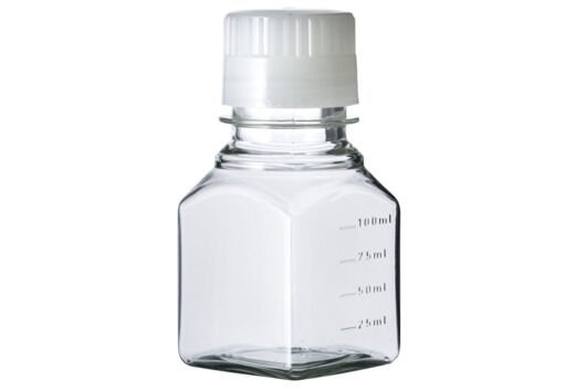 greiner BIO-ONE 951700 Besiyeri Şişesi PET Dörtgen Steril 100 ml 25 Adet / Paket