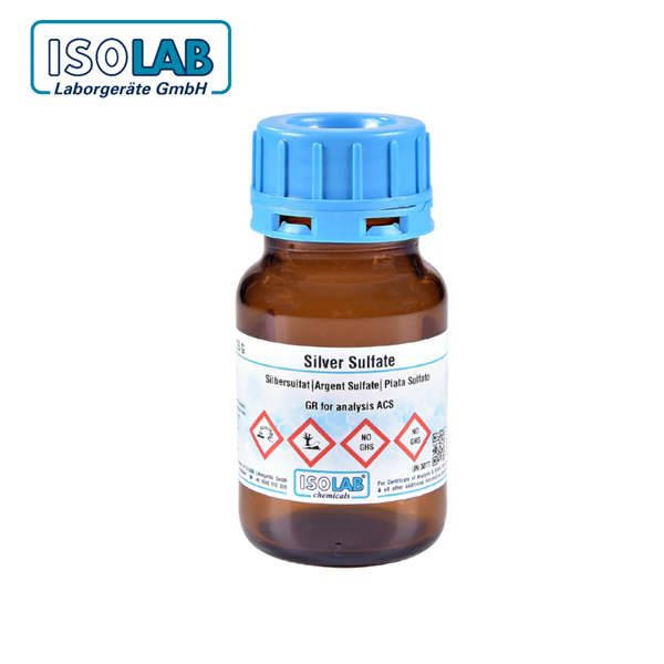 ISOLAB 968.055.0025 Silver Sulfate GR for Analysis ACS CAS No.: 10294-26-5 25 gr
