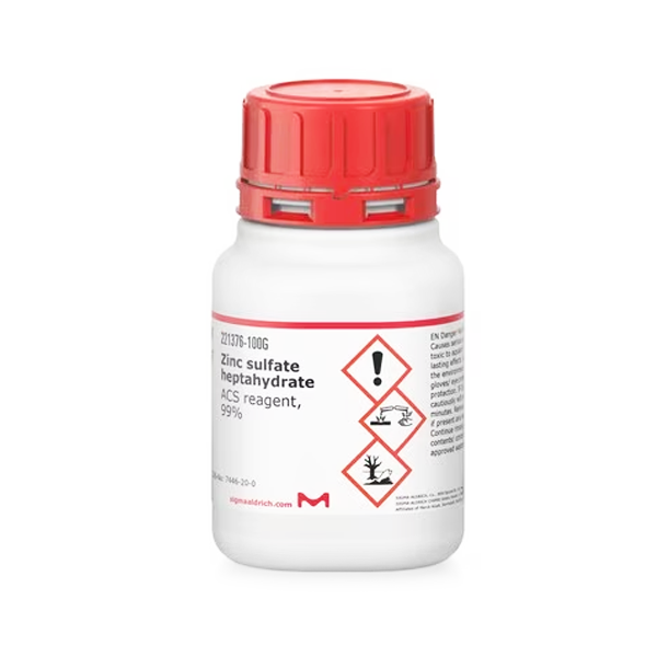 Sigma Aldrich 221376 Zinc sulfate heptahydrate ACS reagent, 99% 100 gr