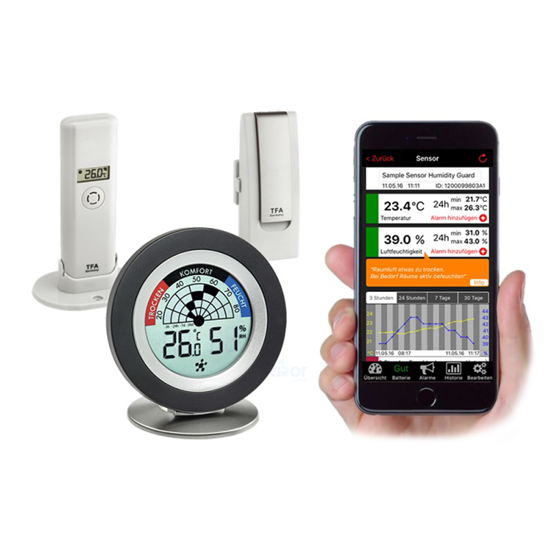 TFA  31.4008.02  'Weatherhub'  Uzaktan Sıcaklık Ve Nem Kontrolü  Akıllı Ev Sistemi