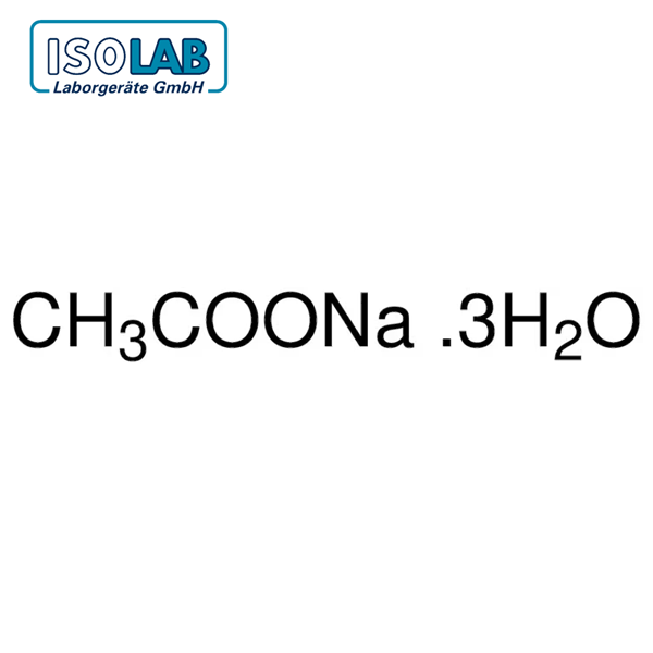 ISOLAB 969.016.1000 Sodium acetate trihydrate for Analysis ACS, ISO, Reag. Ph. Eur CAS No.: 6131-90-4 1 kg