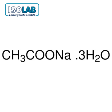 ISOLAB 969.016.1000 Sodium acetate trihydrate for Analysis ACS, ISO, Reag. Ph. Eur CAS No.: 6131-90-4 1 kg