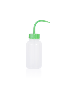 ISOLAB Piset - Geniş Boyun - P.E. - 500 ml - Yeşil Kapak