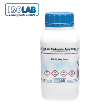 ISOLAB 969.026.5000 Sodium Carbonate Anhydrous ACS, ISO, Reag. Ph. Eur CAS No.: 497-19-8 5 kg