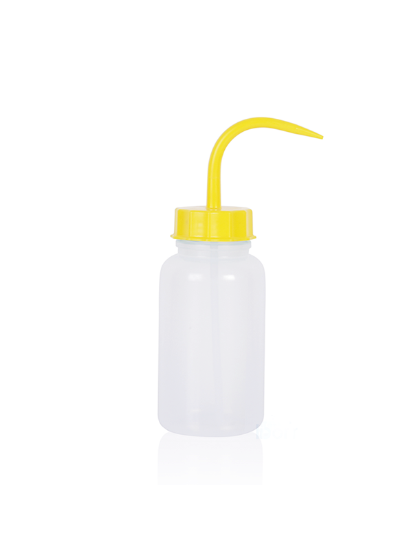 ISOLAB Piset - Geniş Boyun - P.E. - 500 ml - Sarı Kapak